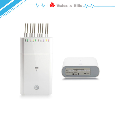 Multichannel Wireless ECG Machine Portable Ecg Monitor , White