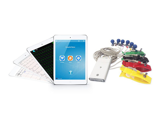 Mini Wireless Resting Wifi ECG Machine For IOS With CE Approval