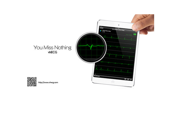 Portable Professional 12 Channel ECG Machine CE / ISO Resting ECG For IOS
