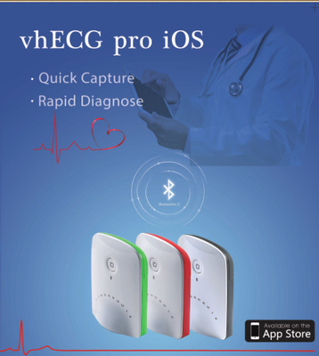 بلوتوث اتصال IPad ECG دستگاه با ضبط هوشمند الکتروکاردیوگرافی