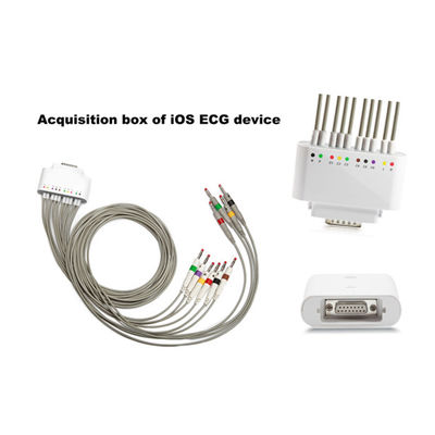 Smart Simultenaous تقویت کننده استراحت 12 سرب iOS بلوتوث دستگاه ECG