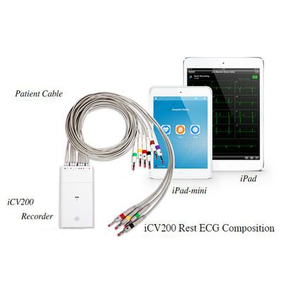 باتری های IPhone IPad ABS Bluetooth 12 Lead Ecg
