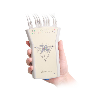 ضبط کننده پلاستیکی خاکستری قابل حمل با دستگاه ECG دستی 12 سرب VLP Simultenaous