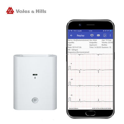 White small Acquisition Box سیستم آندروید بلوتوث دستگاه استراحت ECG